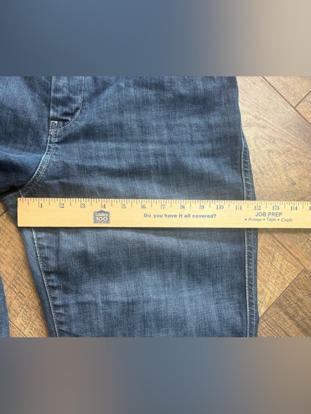 American Eagle Bootcut Jeans Size 14 Medium Wash Raw Hem Denim - Picture 14 of 15